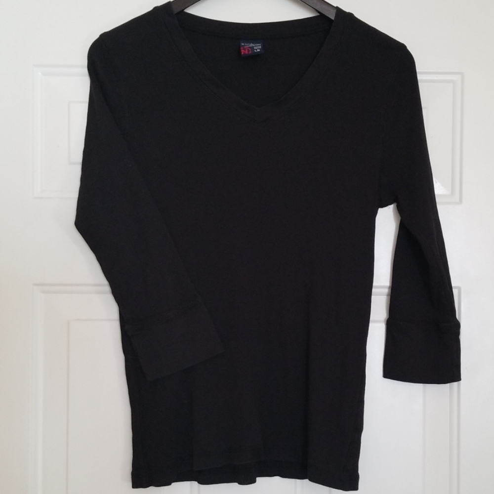 Nautica Ribbed 3/4 Sleeve Shirt